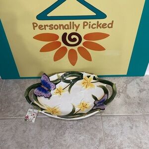 Corner Ruby Butterfly Tray